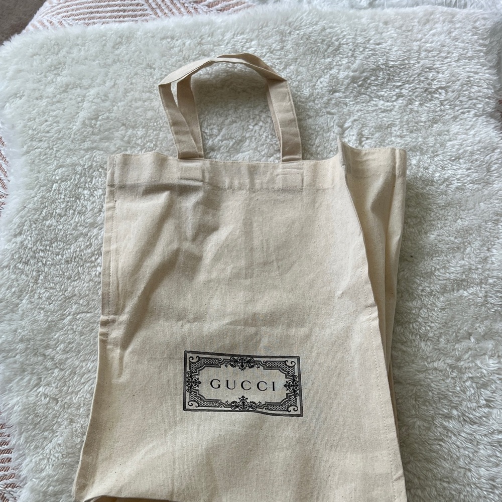 Gucci Natural Canvas Tote